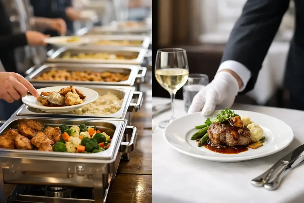 Buffet Catering vs Plated Service